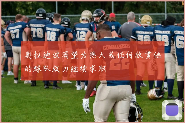 奥拉迪波渴望为热火或任何欣赏他的球队效力继续求职